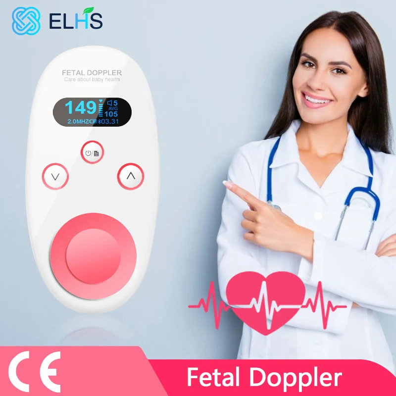 CE Doppler Fetal Baby Heart Rate Monitor Pregnancy Ultrasound Detector Home Use No Radiation Heartbeat Coleteros Mujer | Красота и