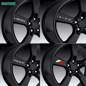 

4pcs Reflective car rim sticker for seat FR Racing leon cupra ibiza ATECA