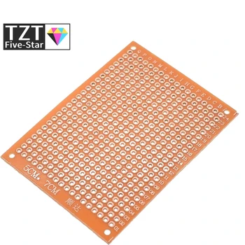 

10Pcs 5*7 PCB 5x7 PCB 5cm 7cm DIY Prototype Paper PCB Universal Board Yellow