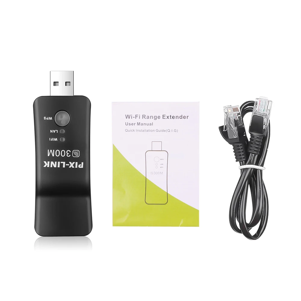 Kebidu Mini Wireless 300Mbps TV Network Wifi EP 2911 Adapter WPS Wi Fi ретранслятор сетевой кабель для Samsung LG Sony