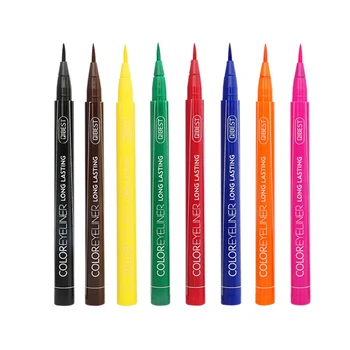 

12 Color Eyeliner Liquid Waterproof Easy To Wear Make Up Matte Eye Liner Blue Red Green White Gold Brown Eyliner