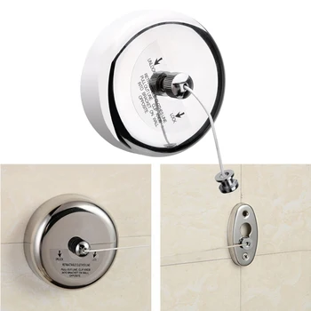 

Stainless Steel Retractable Clotheslines Laundry Hanger Home StorageConvenient Clothes Dryer Organiser