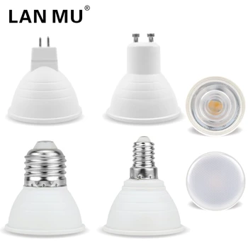 

GU10 MR16 E14 E27 Spotlight 6W 220V Led Bulb Beam Angle 24 120 Degree for home Energy Saving indoor Light Bulb for Table Lamp