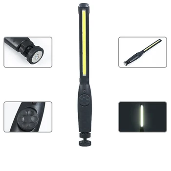 

USB Rechargeable Car LED Work Light Torch Strip Flashlight LED Car Styling Touchable Night Lights Lamp New