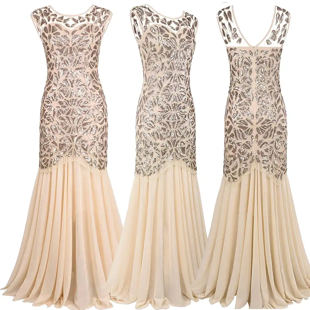 Maxi roaring 20s prom dress Clearance