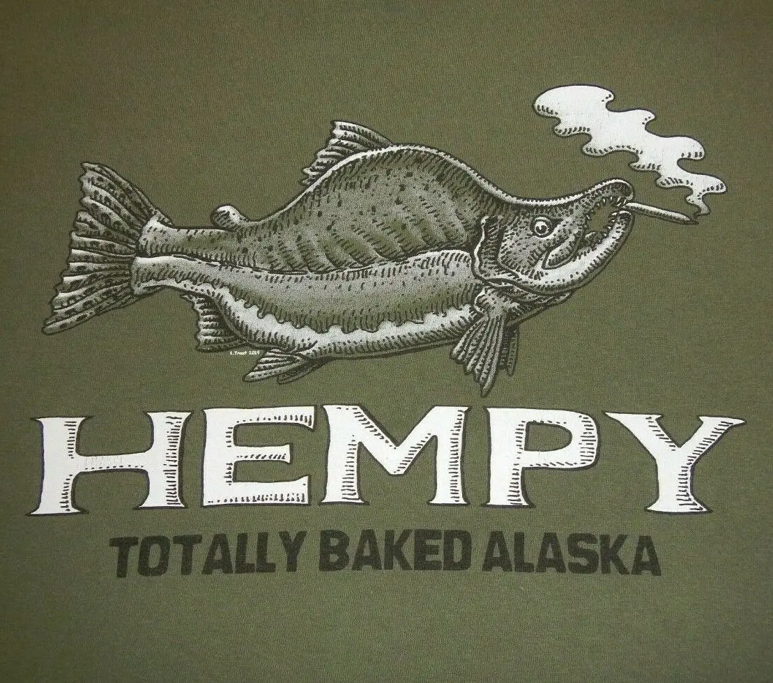 Hempy полностью запеченная Аляска R Trout 2014 Мужская Размер 2Xl графическая футболка |