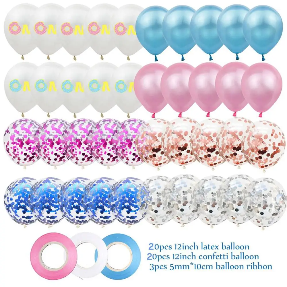 Donut Balloons 5 Taoup PU Мягкий кремовый пончик мягкими пончиками вечерние украшения для вечеринки по случаю Дня Рождения наборы; детский душ Декор искусственный хлеб игрушки в виде угощений DIY - Цвет: Donut Balloons 5