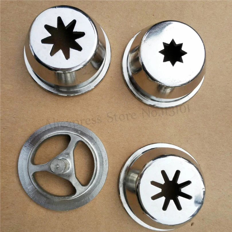 

Stainless Steel Churros Machine Modelling Caps Spare Parts Churros Making Accessories 4 Types in One Set