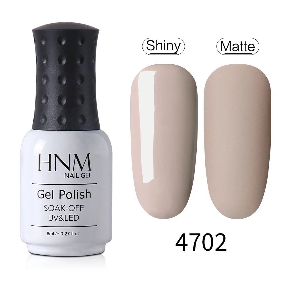 HNM Macchiato гель лак для ногтей 8 мл УФ светодиодный Матовый верхний слой растворимый лак счастливый Гибридный Устойчивый лак для ногтей гель лак - Цвет: 4702