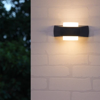

Led Outdoor Waterproof Ip65 Wall Lamp Double Headed Outside Light With Led Garden Balcony Modern Black Outdoor Wall Sconce