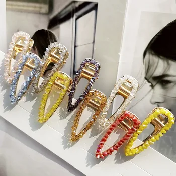 

DHL 200pcs Luxury Shine Crystal Water Drop Hairpins Elegant Hair Clips Headwear Barrettes Fashion Hair Accessories