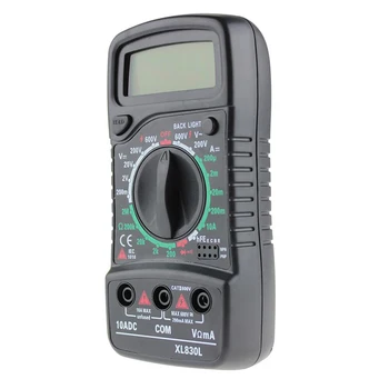 

Digital LCD Multimeter XL-830L Voltmeter Ammeter AC/DC/OHM Volt Current Tester L69A