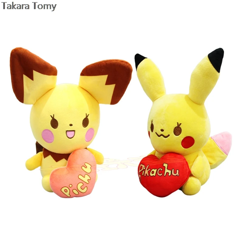 Takara Tomy плюшевая кукла покемон мягкие игрушки любовь Пикачу райчу детские подарки