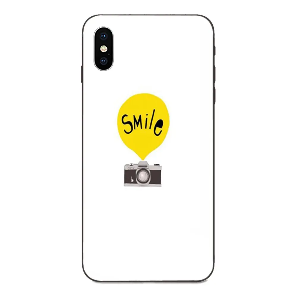 Цитаты улыбка камера минималистский для Galaxy C5 C7 J1 J2 J3 J330 J5 J6 J7 J730 M20 M30 Ace Core Max Mini Plus
