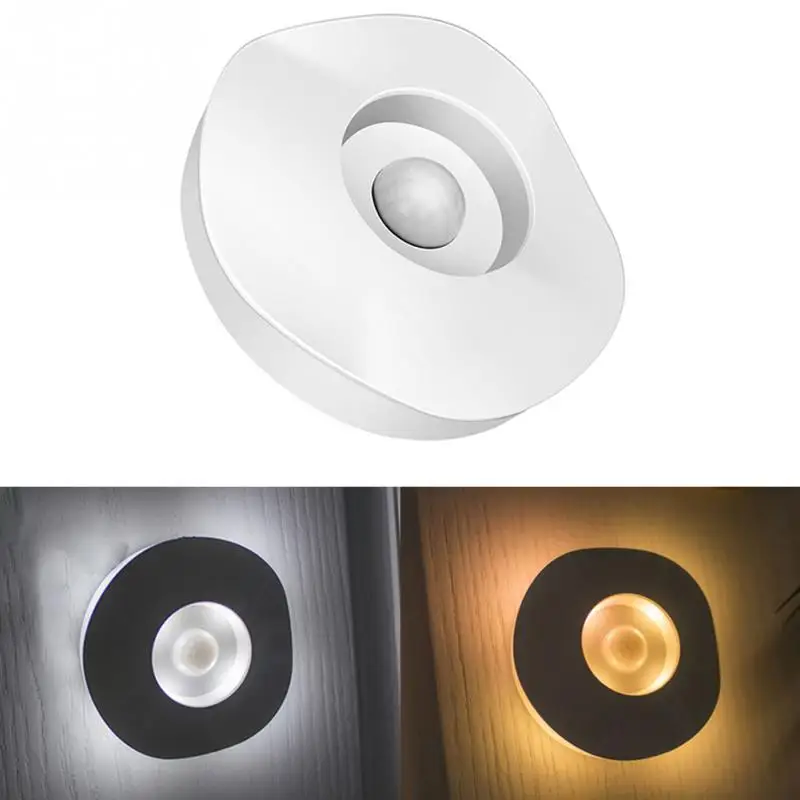 

Automatic Kitchen LED Night Light Motion Sensor Anywhere Home Wall Corridor Pathway Night Light Battery Operated Toilet lights