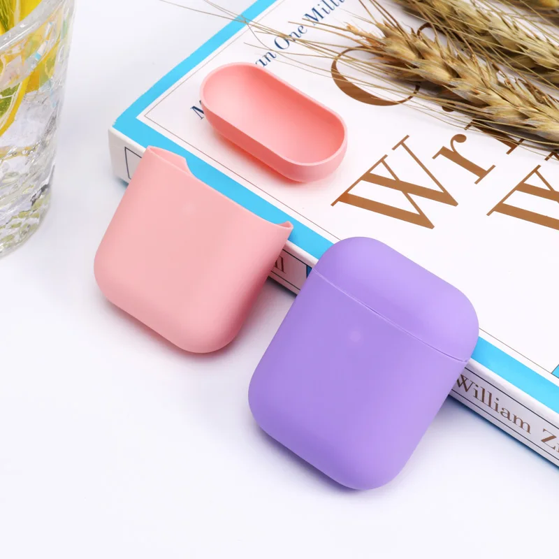 

For Airpods 1 2 Earphone Case Liquid Silicone Wireless Bluetooth Hearphone Cover For Apple Airpods 1 2 Protective Covers Bag