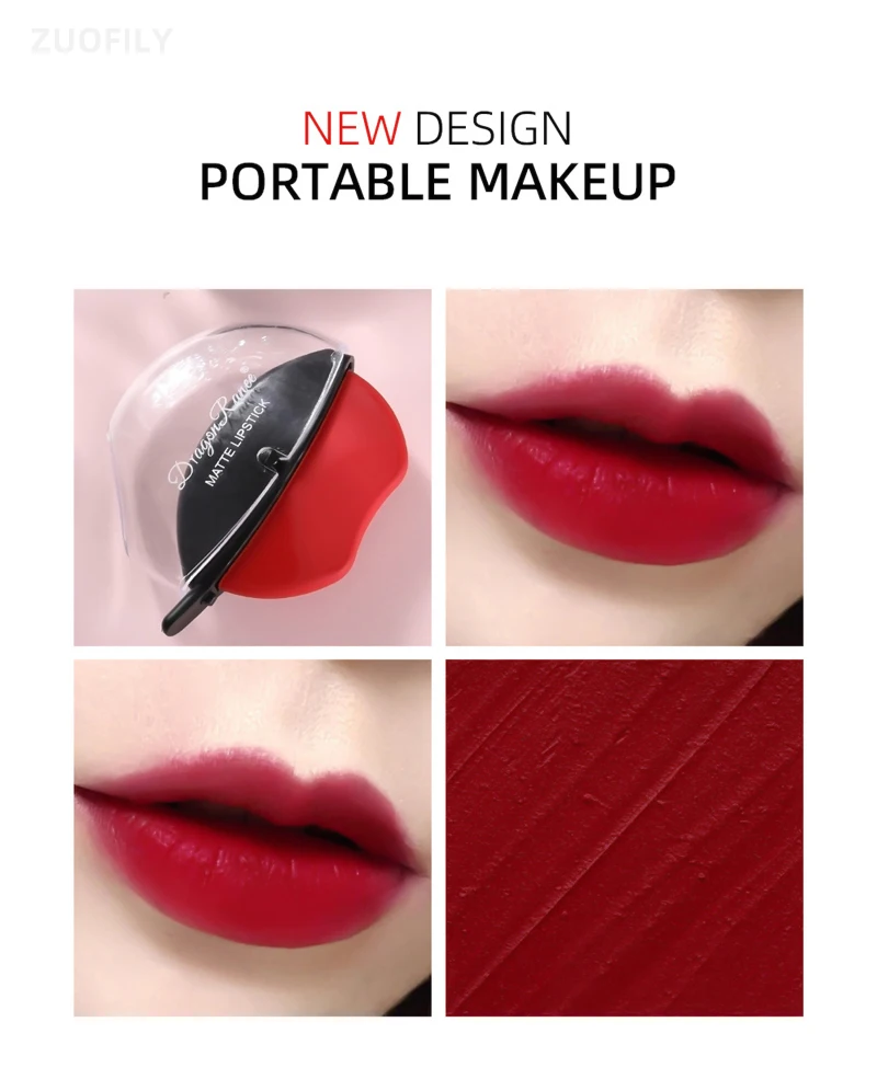 Feuchtigkeitsspendender Matter Lippenstift Wasserfest Und Langanhaltend_voghion.com