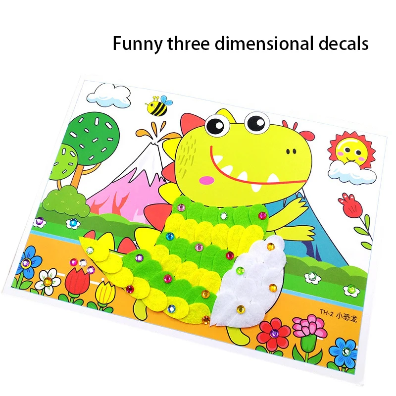 

Diy 3D Animal Painting Children's Toys Cuddling Kids Children's Crafts Toys For Girls Educational Toys For Children5years Puzzle