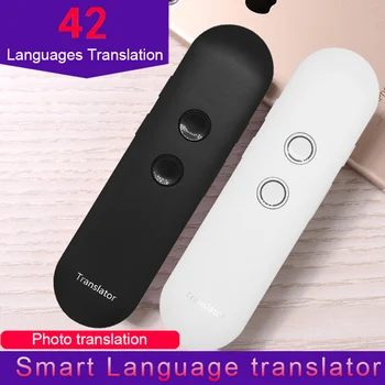 

Portable Bluetooth Smart Voice Text Photo Language translator Fast Real Time Translation Studying Travel Business Meeting