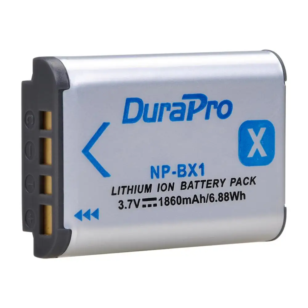 DuraPro 1860mAH NP-BX1 NPBX1 Battery + LED 3 Slots Charger For Sony ZV-1 FDR x3000 HDR as300 DSC rx100 iii DSC RX1 RX100iii camera battery,camera battery charger,rechargeable battery charger