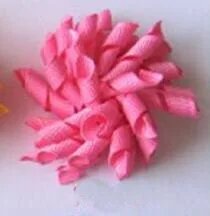 hot pink Девушка завитые ленты с кисточками конский хвост держатель korker простой цвет лента для волос коркер заколки с бантами для волос резинка для волос PD007 - Цвет: hot pink