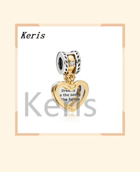 

100% 925 silver sterling 1:1 767623cz glow seeds of the future hanging charm luxury jewels free shipping