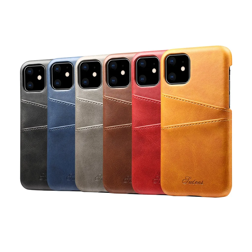 20# чехол для IPhone 11 6,1 дюймов Элегантный роскошный кожаный защитный для IPhone 11 ультра тонкий задний бампер для телефона
