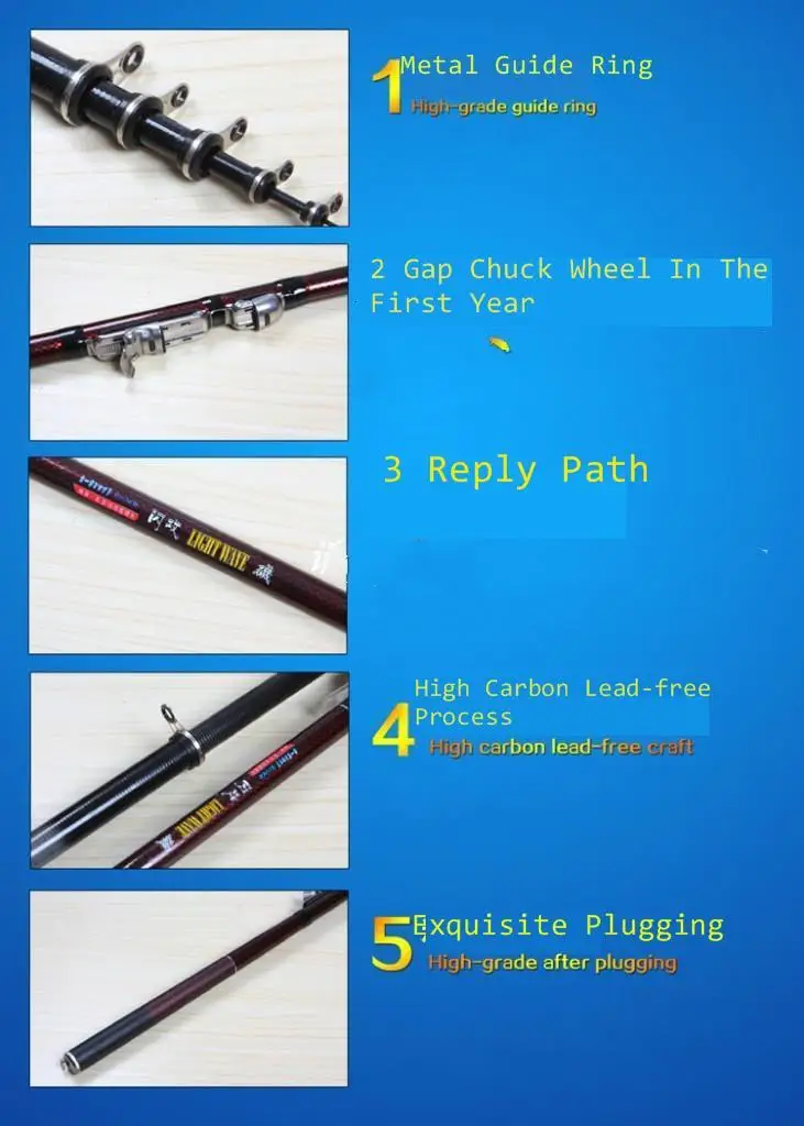 Удочка для ловли карпа 2.7M3.6M, 4,5 M, 5,4 M, 6,3 MCarp Удочка Фидер твердый пластик, армированный волокном, углеродное волокно телескопическая удочка