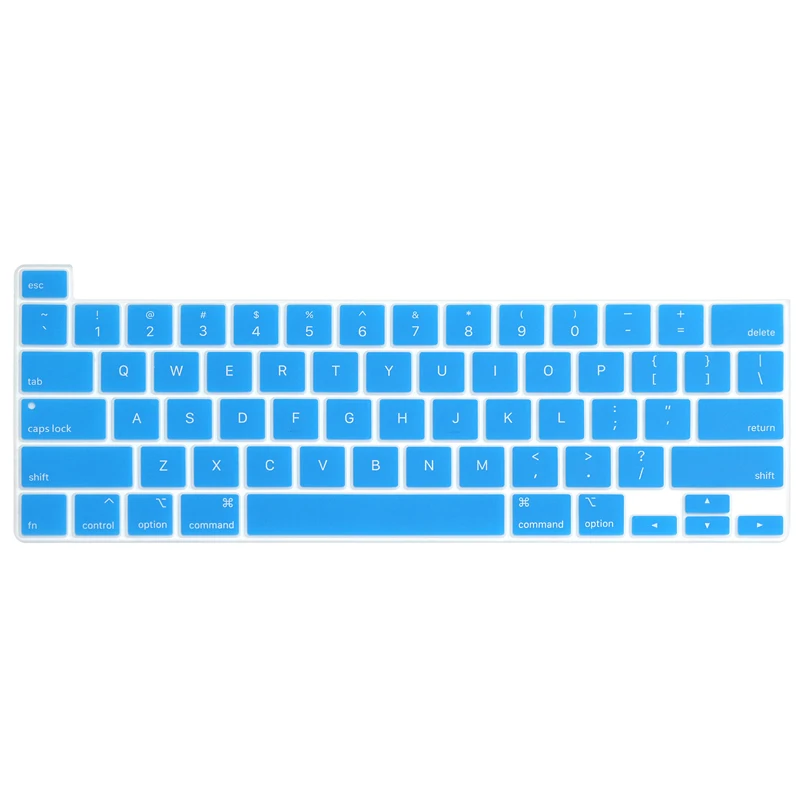Lake Blue Американский стиль клавиатура протектор для Macbook Pro 16 дюйм чехол для клавиатуры A2141 Силиконовая Водонепроницаемая клавиатура - Цвет: Lake Blue