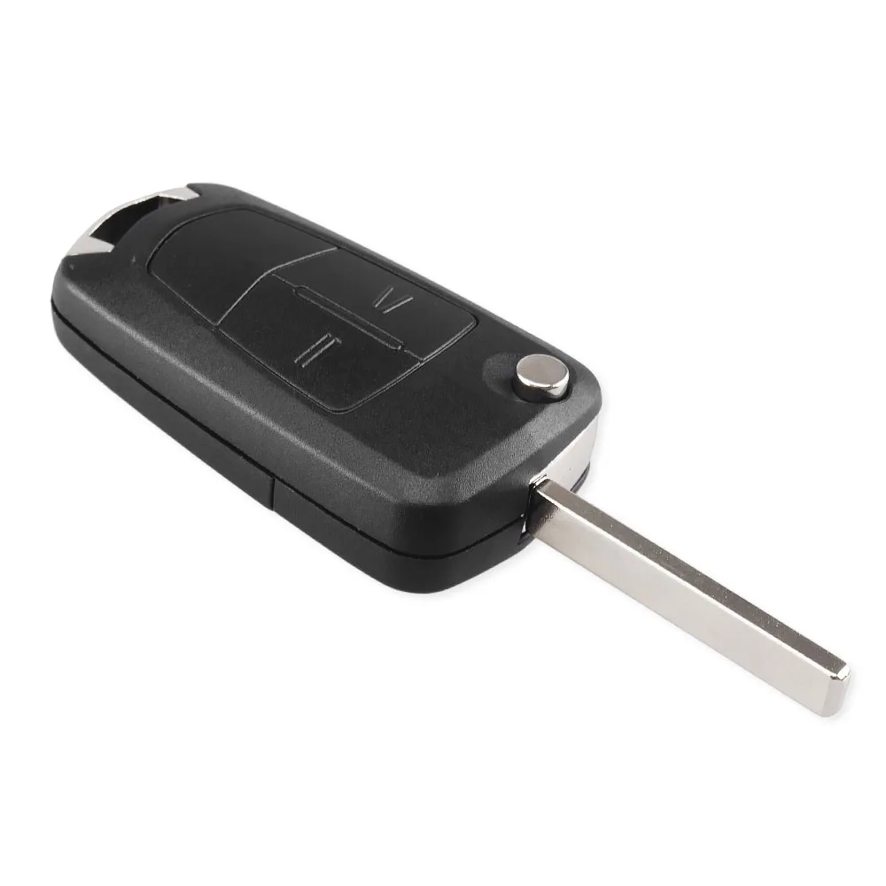KEYYOU 2 кнопки раскладной дистанционный Складной автомобильный брелок чехол для Opel