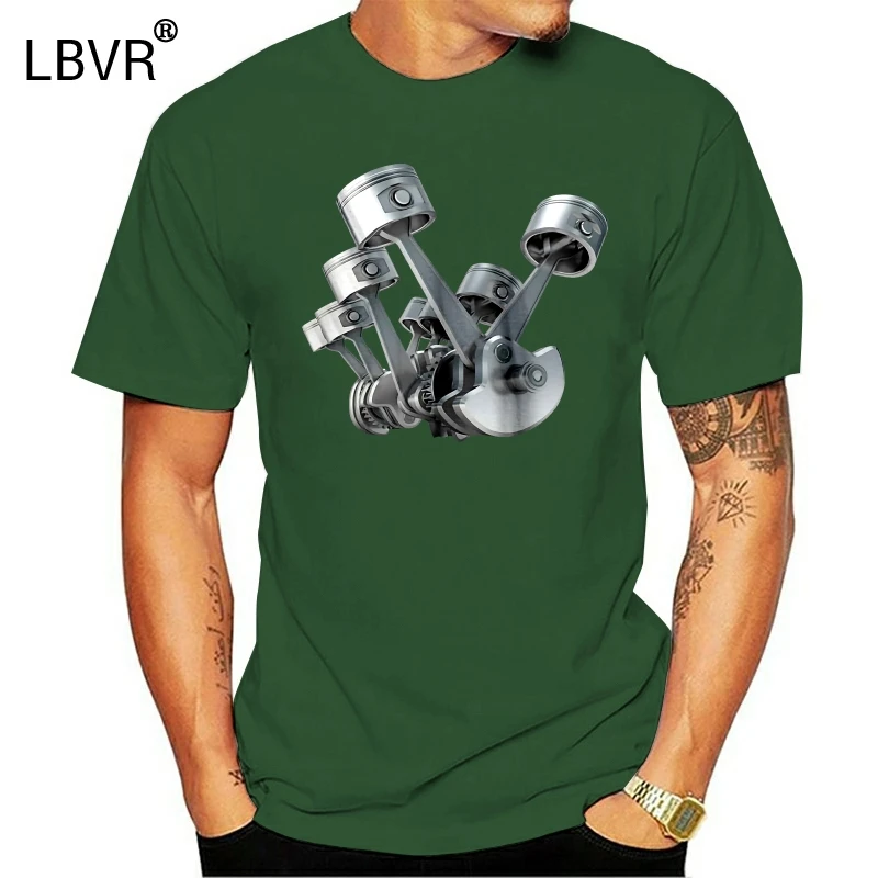 

Engine Pistons Cylinders T Shirt Car Mechanic Motor Parts Engineer Gift Present New Fashion Men Men T Shirt