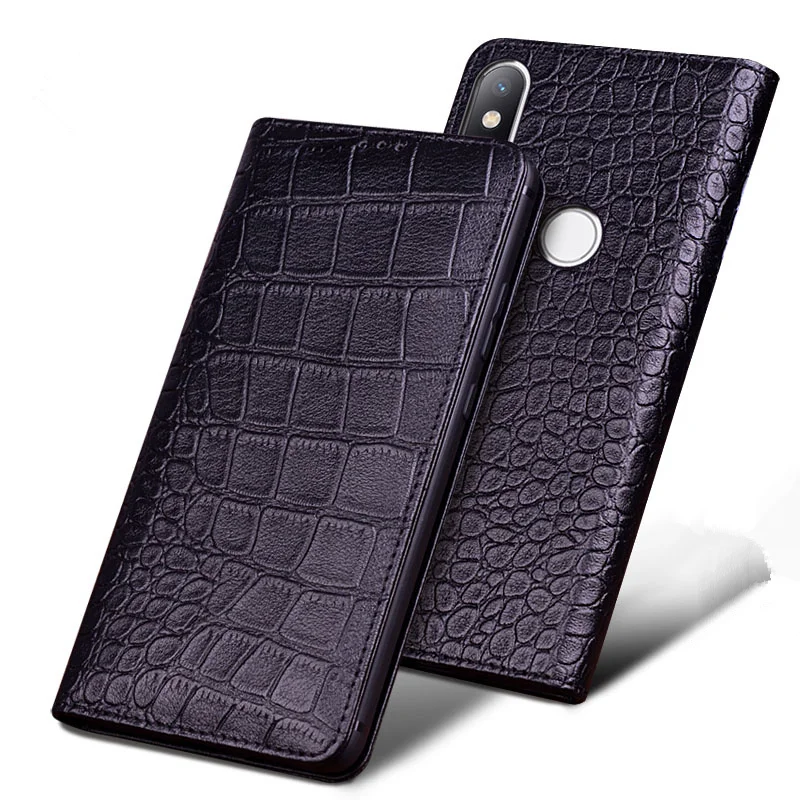 

High-end full grain genuine leather magnetic holder case for Xiaomi Mi6X Xiao Mi A2/Xiaomi Mi6 flip phone cover bag stand capa