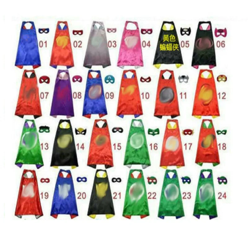 New Halloween Costume for Kids Superhero Cosplay Birthday Party Costumes Capes Masks |