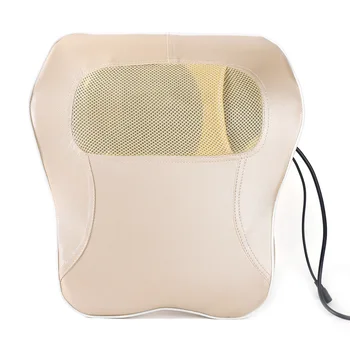 

Lumbar Massage Pillow Moxibustion Hot Compress Vibration Car Massage Mat Waist Traction Spine Support Electric Back Massager