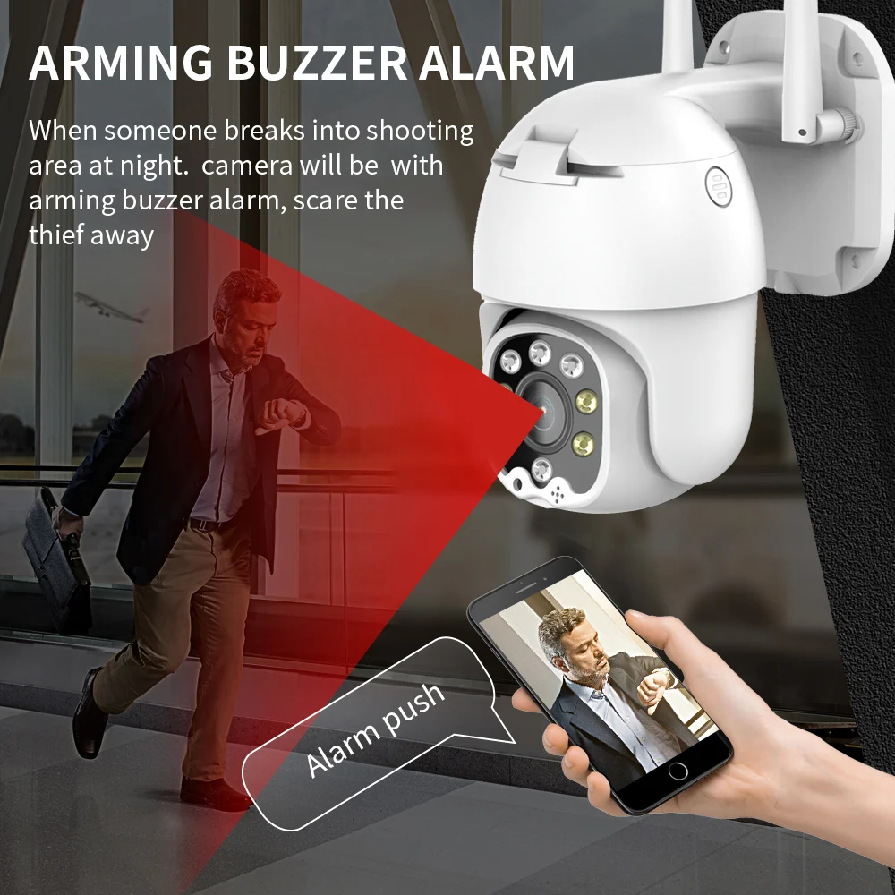 Sdeceer 4MP PTZ IP камера наружная WIFI скоростная купольная Беспроводная CCTV безопасности