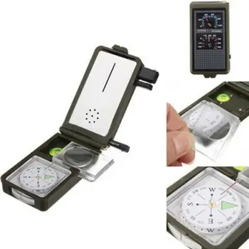 

Outdoor Survival Military Camping Hiking Compass Tool Kit Combination Compass Kit 10-in-1 multi-function