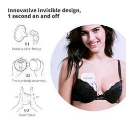 Tire lait électrique Portable pour femmes enceintes et mères, rechargeable par USB, extracteur de lait automatique, silencieux et mains libres 