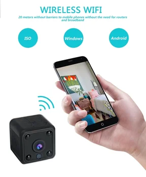 

MC61 MINI1080P Night Vision WiFi Network Camera Motion Detection Video Recorder Mobile APP Remote Reception HD Smart Camera