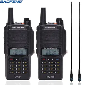 

2PCS Baofeng UV-XR IP67 Waterproof Dual Band Ham Radio 4800mAh 10W UVXR Walkie Talkie 10km long range CB Radio+NA-771 Antenna