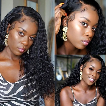 

Deep Wave Lace Front Human Hair Wigs For Afro Black Women Long 28 30 Inch Wig 13x6 Hd Frontal Brazilian PrePlucked Glueless 150%