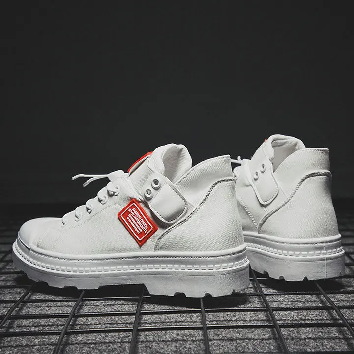 Мужские парусиновые модные ботинки на плоской подошве; сезон весна-осень; горячая распродажа; Мужская Повседневная дышащая легкая обувь на шнуровке для учащихся; A376