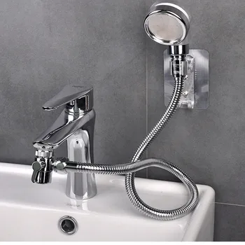 

Bathroom Faucet External Shower Hand Toilet Faucets Filter Flexible Suit Wash Hair House Kitchen Sink Faucet Water Saving