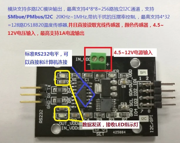RS232 к SMBus RS232 к IEC PMbus SMbus модуль IEC к последовательному порту основной модуль