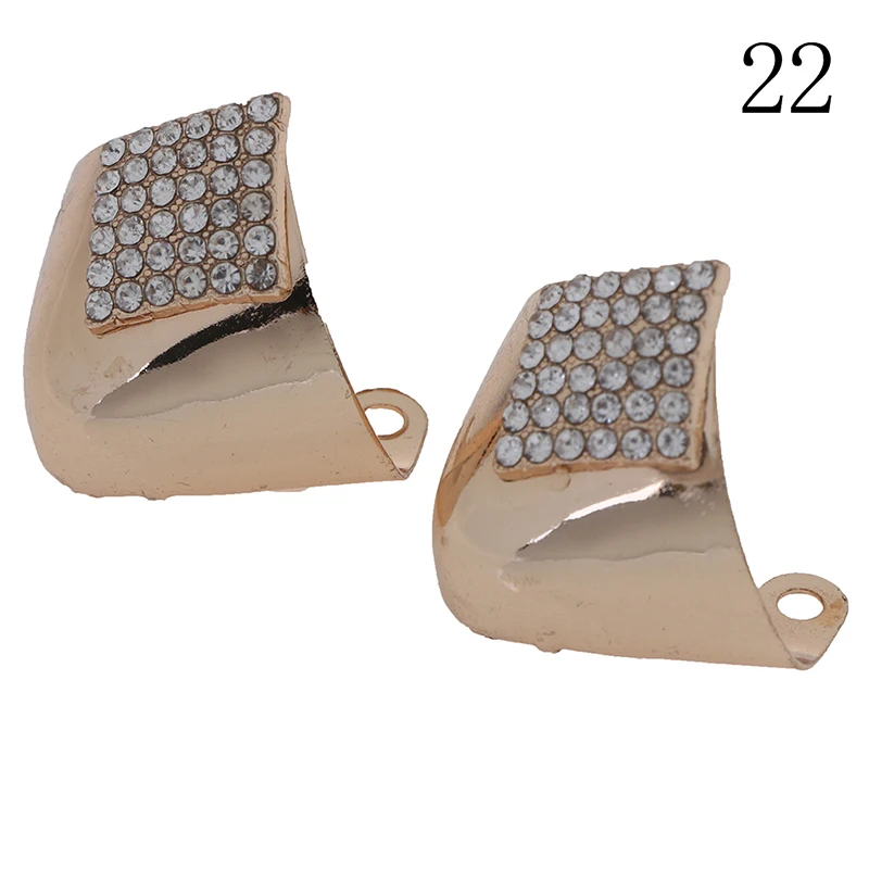 1Pair Head Metal Cover Repair Parts Shoes Toe High Heels Shoe Broken Toe Protection Metal Material Shoes Clips For Decorations