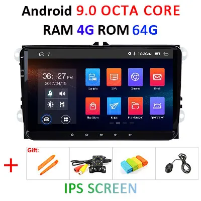 4G+ 64G ips DSP 8 ядерный Android 9,0 автомобильный Радио dvd gps для Volkswagen/VW Golf 5/6 passat/CC/B6/B7 polo Skoda/Seat/Leon мультимедиа - Цвет: 4G 64G IPS