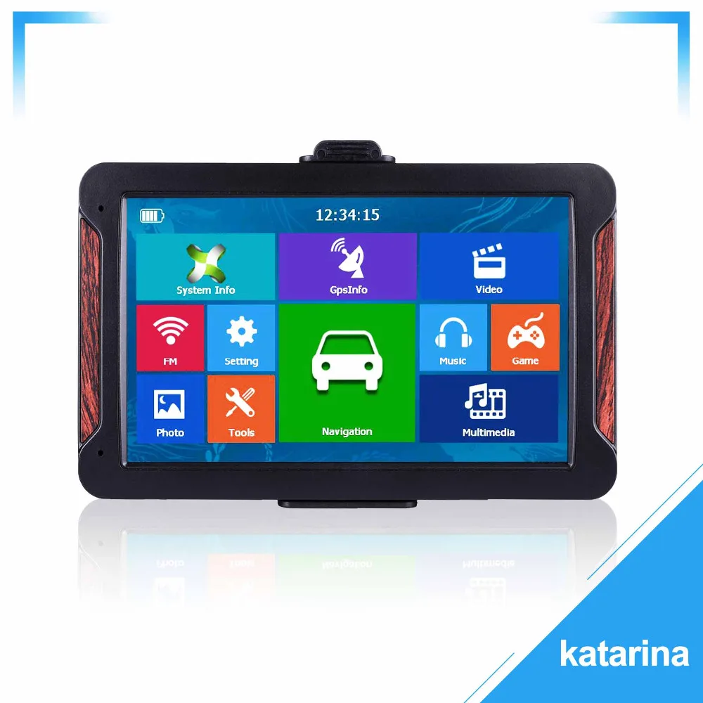 710H Катарина 7 дюймов HD Автомобильный gps навигатор FM 8G 256MB или 128MB новейшая Европейская карта резистивный или емкостный грузовик gps навигаторы