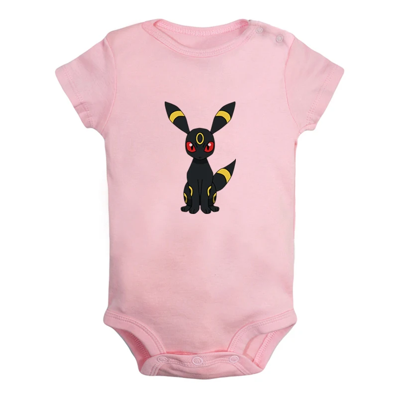 Милый Покемон Umbreon Charmander Bulbasaur покебол Сквиртл новорожденных мальчиков девочек наряды комбинезон младенческой Боди Одежда - Цвет: JcBaby994PD