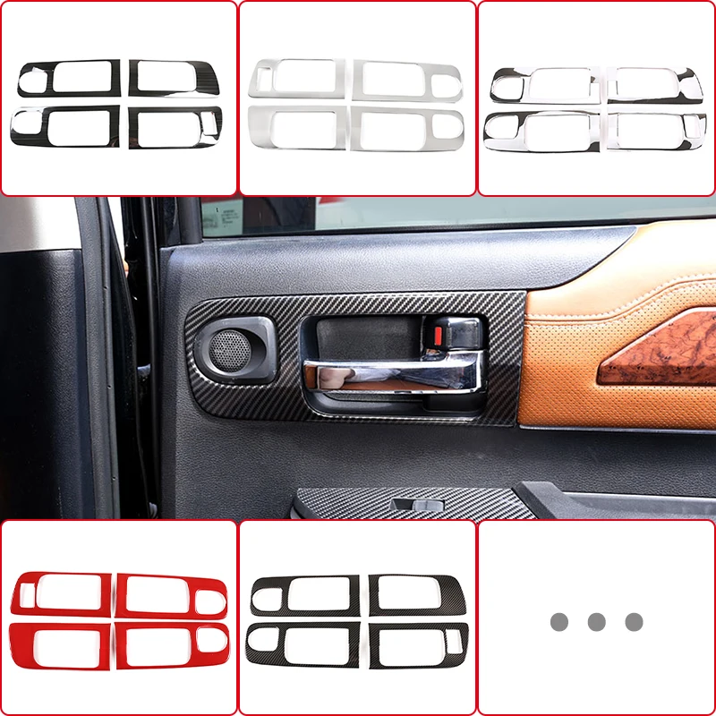 

Автомобильная наклейка для отделки рамы двери и чаши для Toyota Tundra 2014-2021аксессуары для модификации интерьера