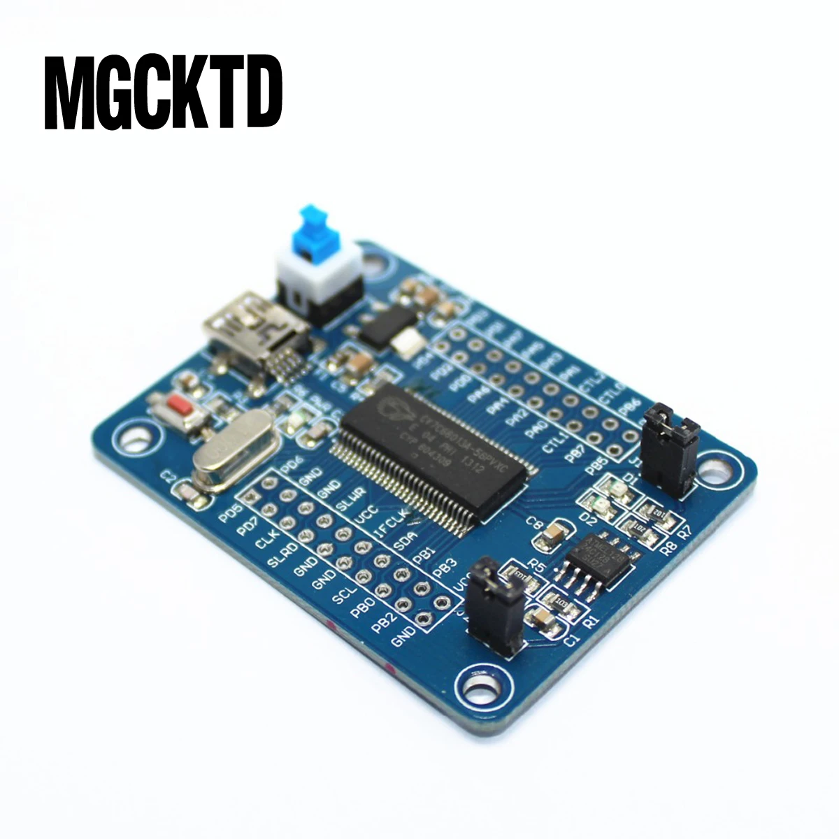 

EZ-USB FX2LP CY7C68013A USB core board development board USB logic analyzer I2C serial and SPI high quality