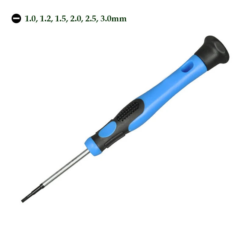 1.0 1.2 1.5 2.0 2.5mm 3.0mm Slotted Screwdriver Precision Flat Head Screwdriver Magnetic Tip Screw Driver Phone Repair Tool electric wood plane Hand Tools